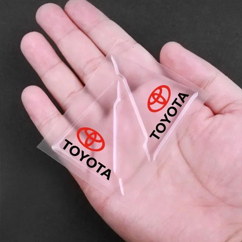 2Pc Car Door Corner Cover Anti-Scratch Protection Sticker Styling for Toyota Auris Rav4 Yaris Hilux Corolla Prius Avensis Emblem