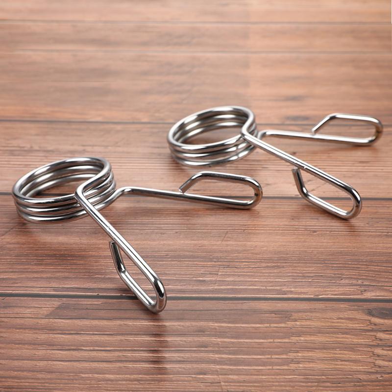 

1 пара пружинных зажимов для штанги, фиксатор для гантелей в спортзале, стандартный подъемный комплект