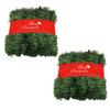 2pc 50 Foot Long Christmas Decoration Non Illuminated Soft Holiday Decoration For Outdoor Or Indoor Home Garden Party Decoration