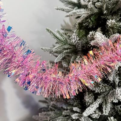 2M/9CM Christmas Decorations Strip DIY Wreath Tinsel Tassel Garland Ornaments Tinsel Ribbon Colorful Strips