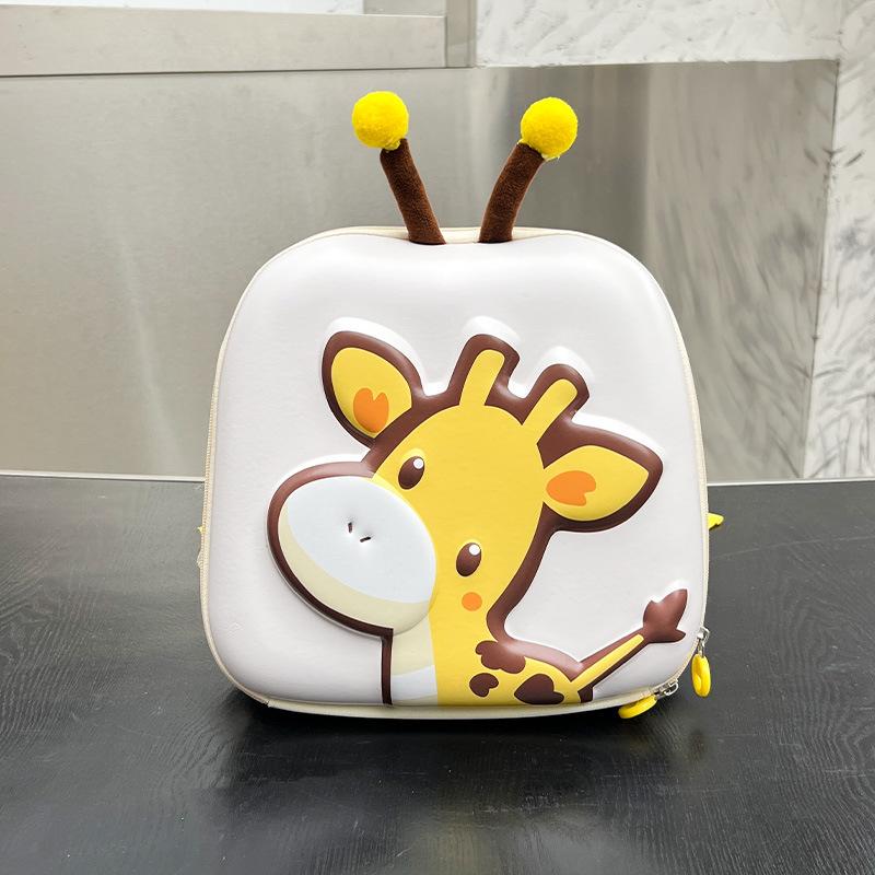 School bag cartoon deer EVA eggshell bag cute little foreign style children's backpack