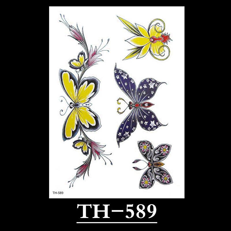 Flower Tattoo Sticker, Small Flower Tattoo Sticker, Tattoo Sticker Waterproof And Sweat-Proof Tattoo