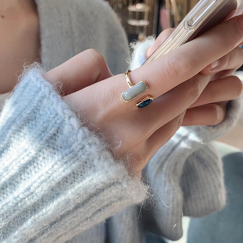 Korean Version Of Sweet Girl Ring Light Luxury Female Fashion New Ins Trendy Niche Design High-end Index Finger Ring Opening
