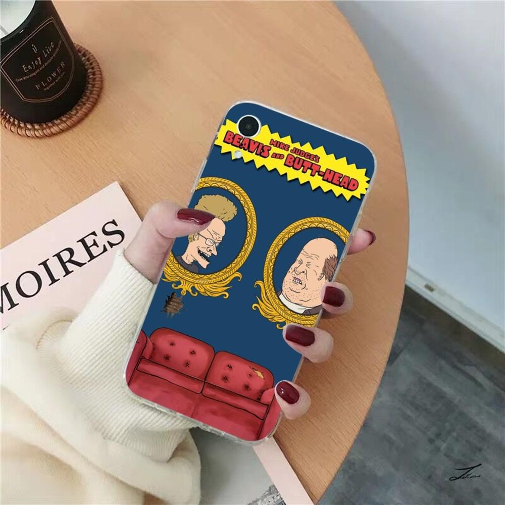 Beavis And Butthead Phone Case for iPhone 8 7 6 6S Plus X SE 2020 XR XS 14 11 12 13 Mini Pro Max Mobile Case