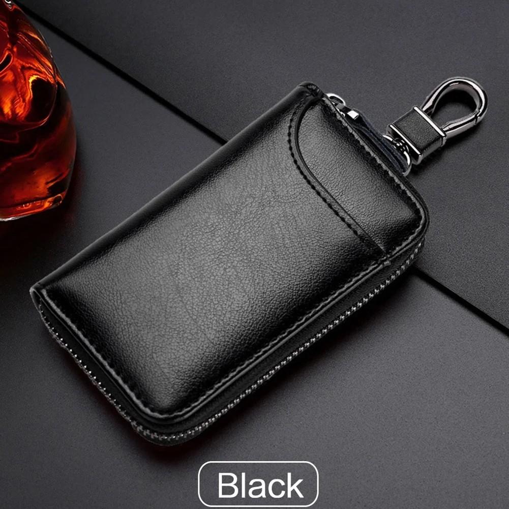 Leather Keychain Men Key Holder Organizer Pouch Everyday Carry