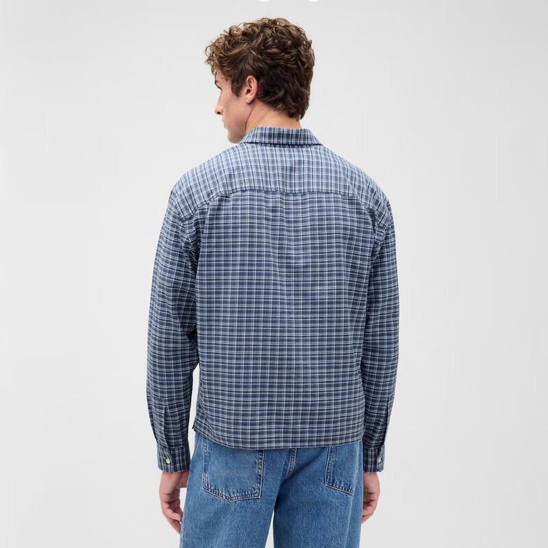 Gap Herren Oxford Karo Langarmhemd