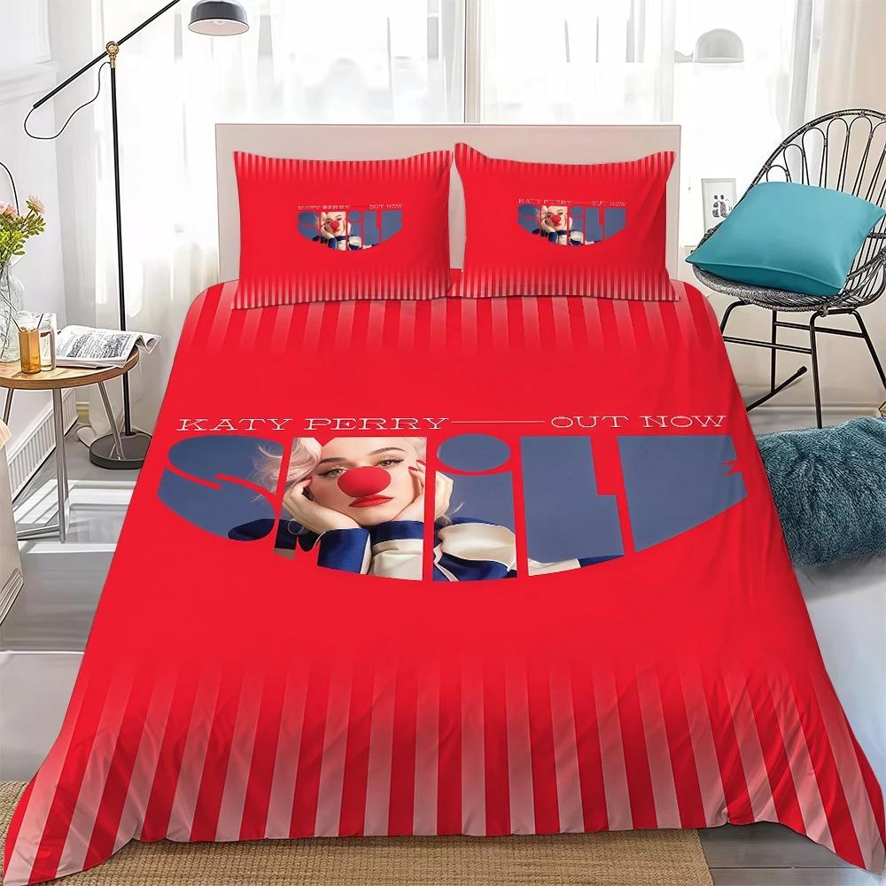 3D Print Singer K-Katy P-Perry Bedding Set Cute Quilt Cover Bed Cover With Pillowcase Twin Single Queen King Size Boys Adult
