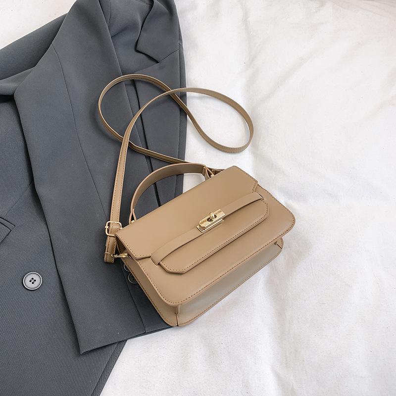 2025 spring new fashion aesthetic foreign style fashion simple fashion portable shoulder crossbody small square bag woman