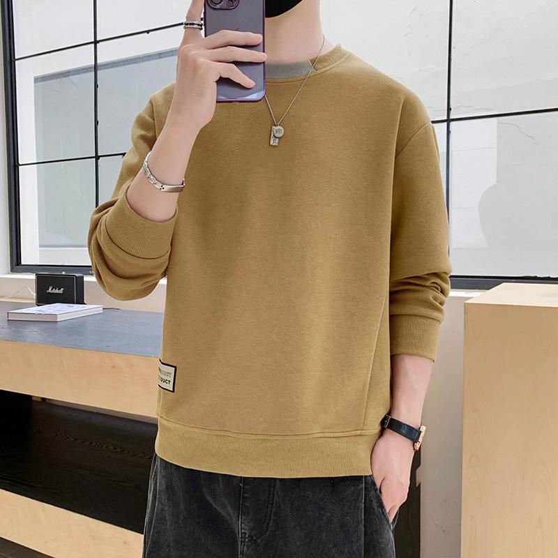 

Мужские 6XL 7XL 8XL Большие размеры Длинные рукава Свободные толстовки Хлопок Уличная одежда Большие свитера с круглым вырезом Весна Осень Модная спортивная одежда Топ S хаки
