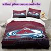 Set Copripiumino Trapuntato con Motivo Logo Hockey su Ghiaccio Federa Decorazione per la Casa Regalo di Compleanno (1* copripiumino + 2* federe, senza imbottitura)