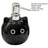480ml Ceramic Soap Dispenser Black Cat Design Lead-free Soap Holder Cartoon Animal Design Shampoo Dispenser Bathroom Decor