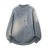 Mens Heavyweight Knit Sweater Long Sleeve Crew Neck Pullover Casual Base Layer Winter Wear