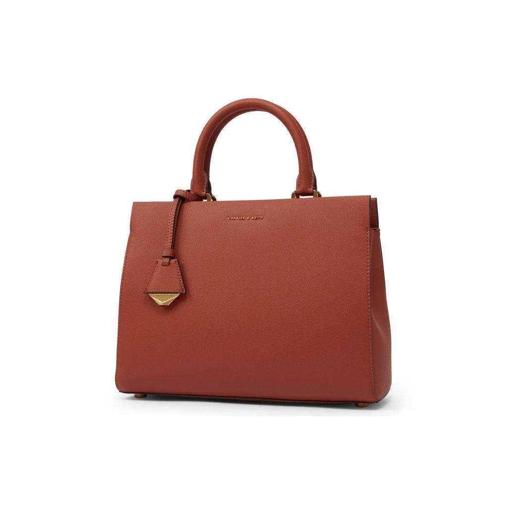 CHARLES&KEITH Pu Charles Keith Bag Handbag Large Women's Sand / Brick / Black (Unisex) Handbags CK2 50160095 2