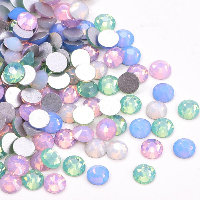 Manufacturers Wholesale High Quality Flat Crystal Glass Protein Mixed Colour Rhinestones DIY Nail Clothing Accessories 1440PCS&1.8mm