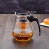 Glass Teapot Tea Set with One-Click Filtration for Brewing and Separating Tea Leaves, Flower Design, Custom Logo Option