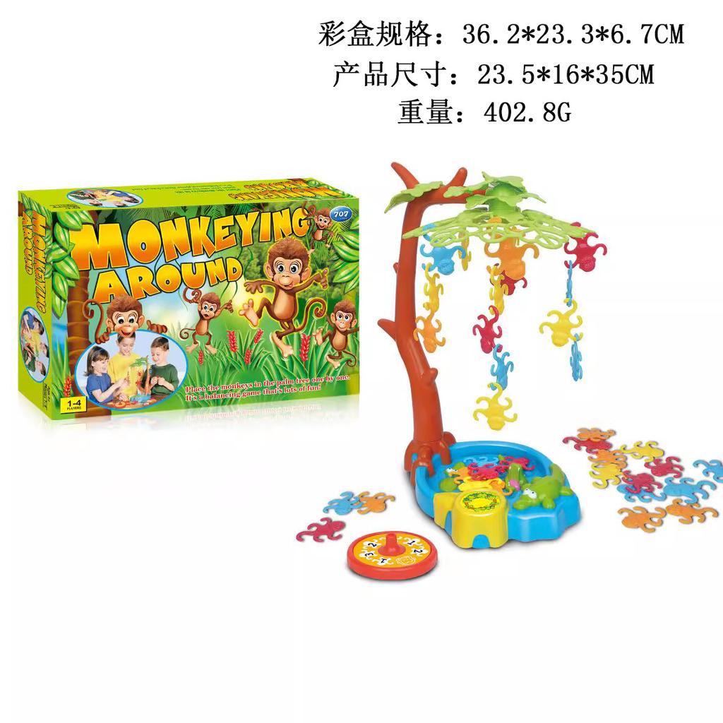 Balancing Monkey Tree Swing Game, Educational STEM Toy for Kids, Family Board Game, Interactive Thinking Training