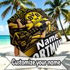 Custom Name Personalized Borussia Dortmund Bvb Print Umbrella, Auto Open Close, 8‑Rib Sturdy Frame, Commute Camping Hiking Use, Birthday Gift