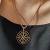 New Starry Sky Compass Compass Necklace Men and Women Fashionable Titanium Steel Necklace Jewelry