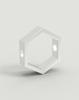 Reneobjet Din Hex Engraved Ring [Sterling Silver] Hexagonal 925 Silver Ring