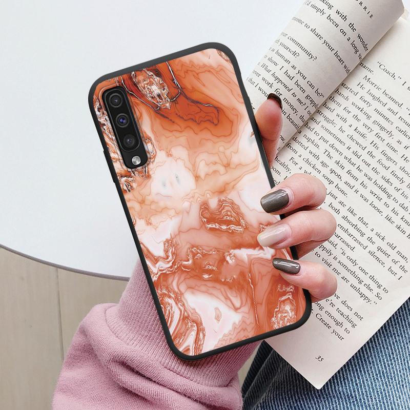 Case For Samsung Galaxy A50 A30S A50S A70 A51 A71 Cover Protective TPU Fundas Fashion Marble Stone Texture Coque Capa Silicone