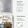 Farmhouse Farmers Market Tin Sign Farm To Table Kitchen Wall Decor Rustic Metal Art Gift Dining Room Home 1P