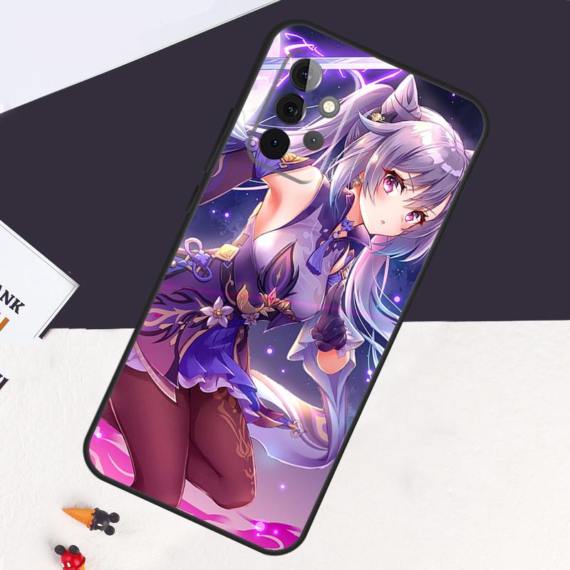 Genshin Impact Keqing Case For Samsung Galaxy A53 A15 A22 A52 A32 A54 A14 A16 A26 A36 A56 A55 A35 A05 A06 A33 A13