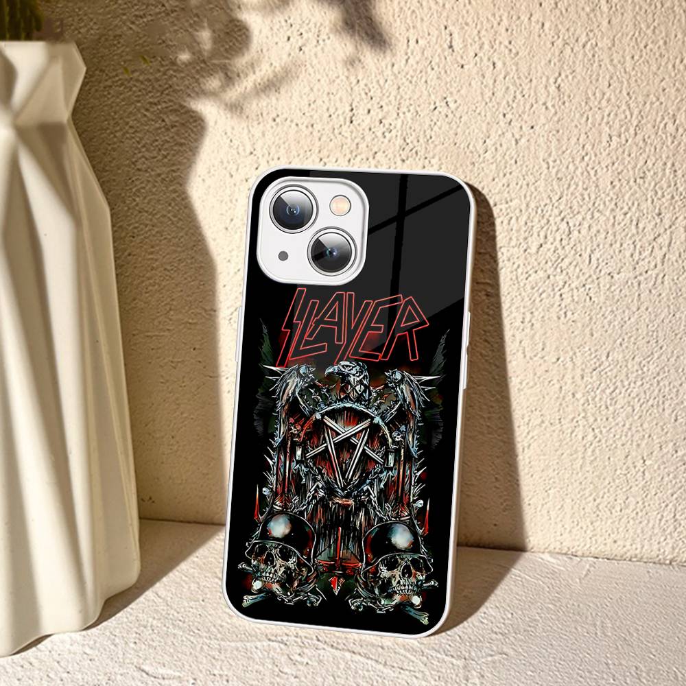 S-Slayers Band For IPhone 14 13 12 Mini 11 Pro XS Max X XR 14 Plus Tempered Glass Cover