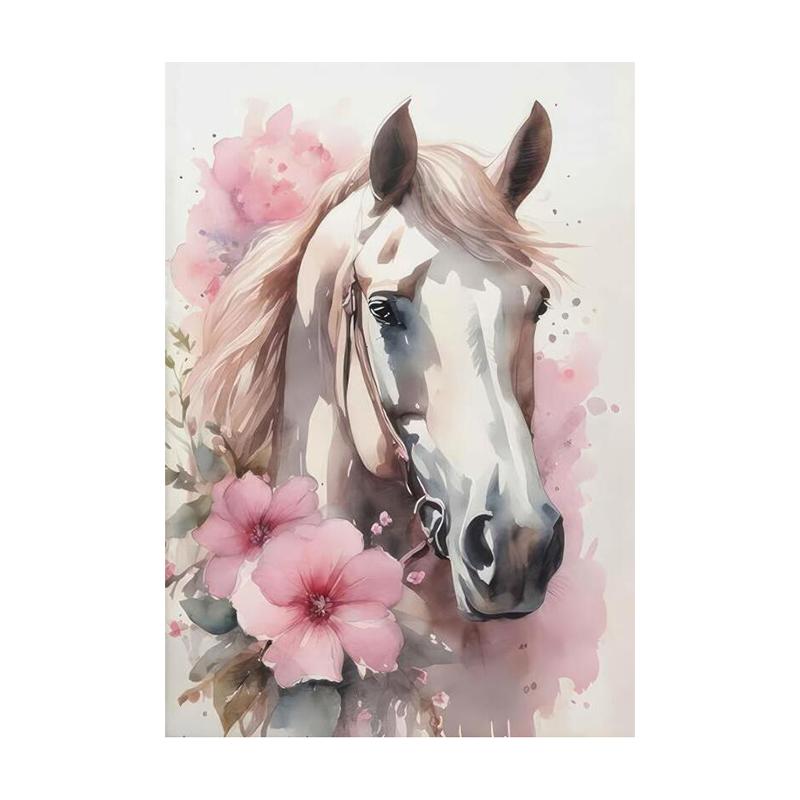 Chic Cowgirl Canvas Wall Art Set - Pink Floral, Boots & Hat Design - Trendy Preppy Decor for Girls' Bedroom or Dorm