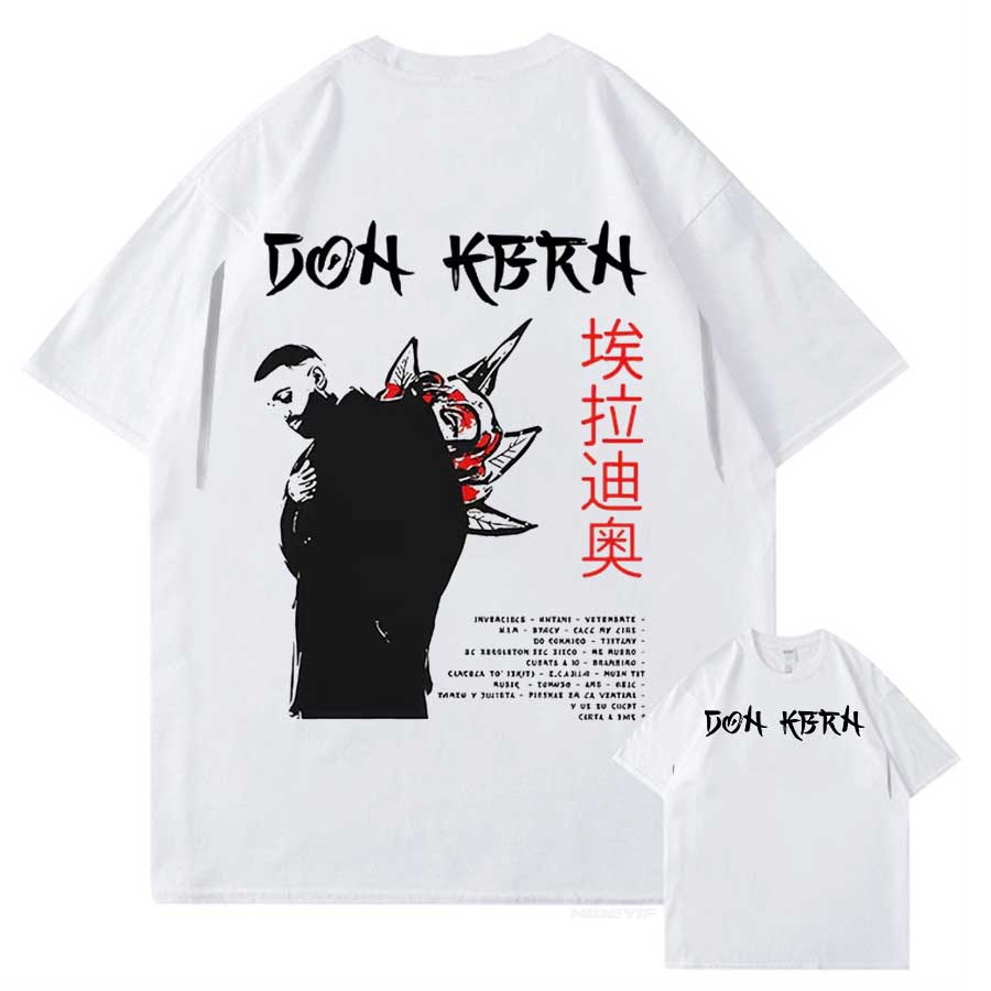 DON KBRN Tshirts Singer Eladio Carrión T shirt for Men Women Hiphop Streetwear Short sleeve Tops  TShirt Summer DK3