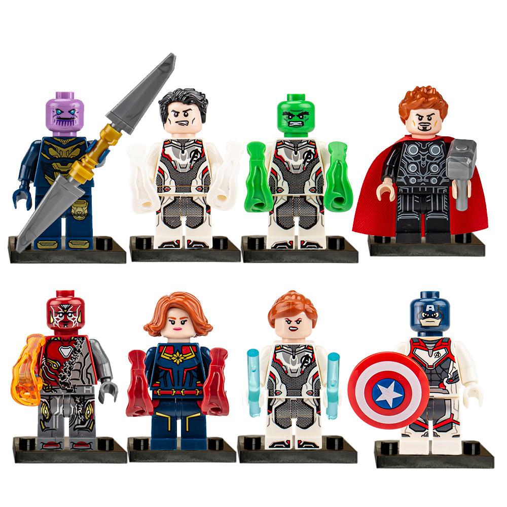 Super Hero Steel Spider Doll Building Block Puzzle Toy