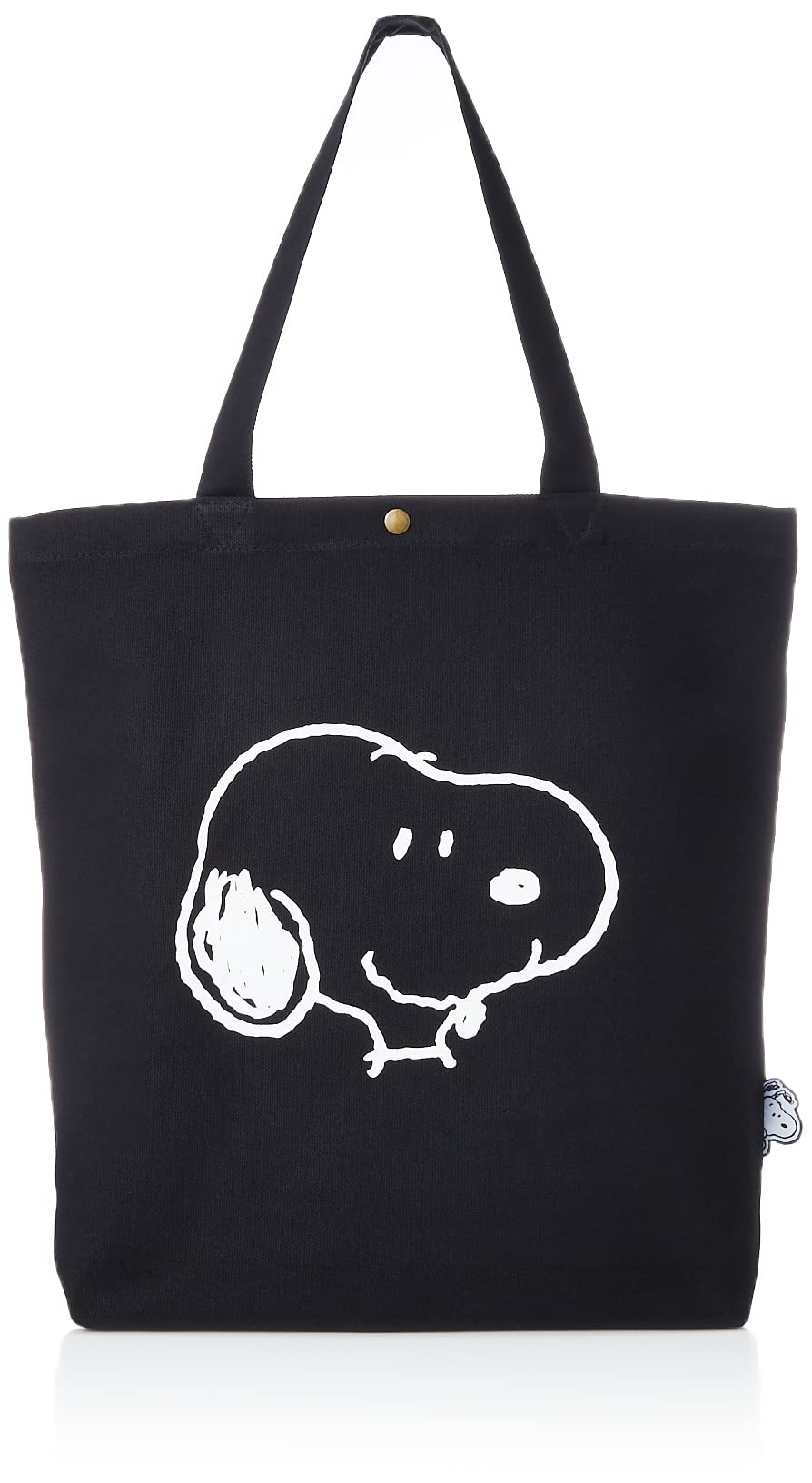 

Canvas Tote Bag Canvas Bag A4 Compatible Size Snoopy PEANUTS Face Black [Siffle] Women s PN110.Snoopy