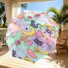 Sailor Moon Print Automatic Open Close Umbrella, Portable Foldable Umbrella, for Outdoor Commute Camping Trip, Ideal Birthday Gift