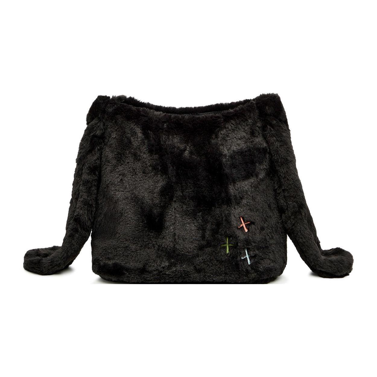 Li Ning Удлиненный ремень Дизайн с имитацией диких животных Полиэстер Ручная сумка на плечо Женские сумки Черный ABDT246-1 Black