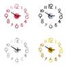 Number Wall Diy Clock 3d Mirror Sticker Modern Home Office Decor Art Decal