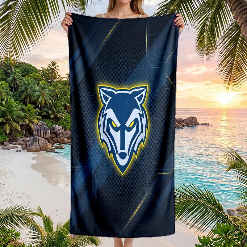 Warrington Wolves Mode Strandtuch Tragbar Weich Schnelltrocknend Handtuch Für Schwimmen Camping Urlaub
