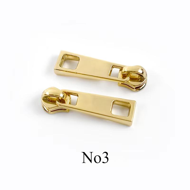 Meetee 5/10Pcs 3# 5# 8# Metal Zipper Puller Sewing Zippers Slider for Clothes Bag Pocket Zips Repair DIY Hardware Accessories