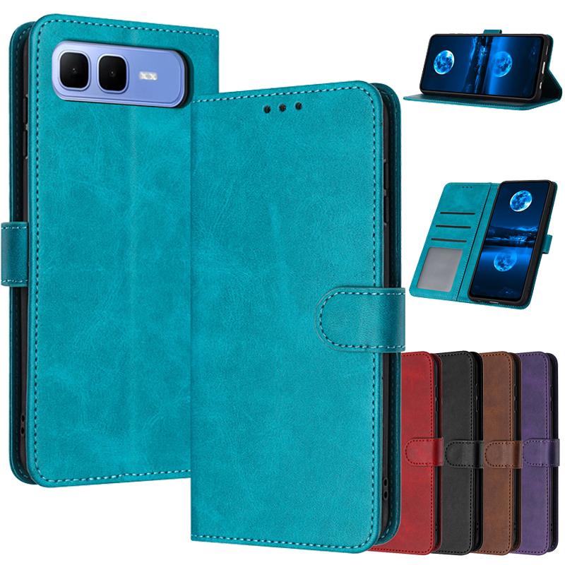 Magnetic Flip Cover Leather Case For Infinix Smart 10 Plus 9 HD 8 Pro Smart9 4G Smart10+ Cases Solid color Skin Wallet Bags 2025