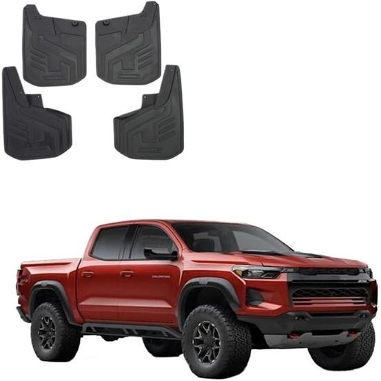 

Совместимо с 2023 2024 2025 Для Chevrolet Colorado GMC CANYON Брызговики Защита Крыла Брызговики Защита От Грязи Автомобильные Аксессуары Передние Задние 4 шт.(черный) чёрный