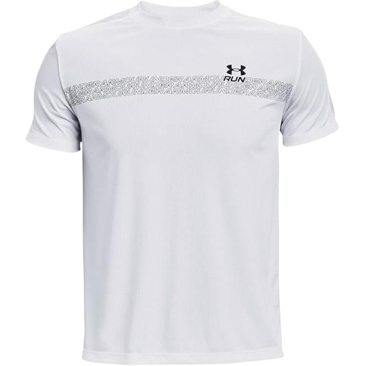 Under Armour T Shirts Men s White Crew Neck 1361480-100 LG(L)