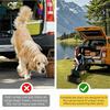 Folding Car Mounted Pet Folding Staircase Steel Pipe Sturdy Dog Vehicle Ramp Portable Retractable Step Stairs Senior Pets