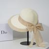 2022 Straw Hat Women'S Sunshade Sunscreen Hat Summer Eaves Outdoor Versatile Sun Hat Wide Brim