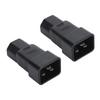 2pcs IEC320 C20 to IEC320 C21 Power Adapter Professional Plug and Play C20 to C21 Power Plug Adapter for UPS Power PDU