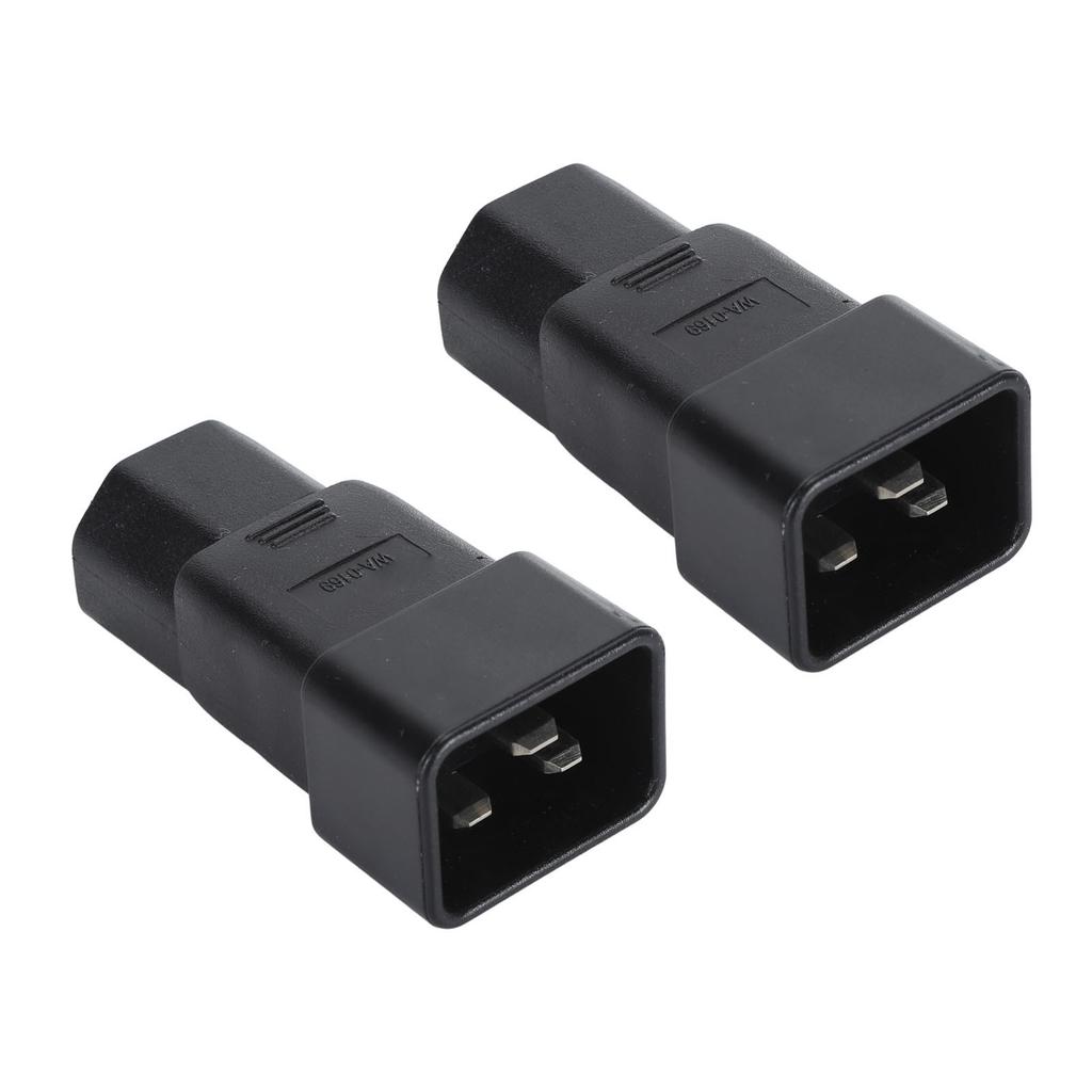 2pcs IEC320 C20 to IEC320 C21 Power Adapter Professional Plug and Play C20 to C21 Power Plug Adapter for UPS Power PDU