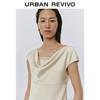 UR2026 Women's Elegant Cowl Neck Sleeveless Blouse
