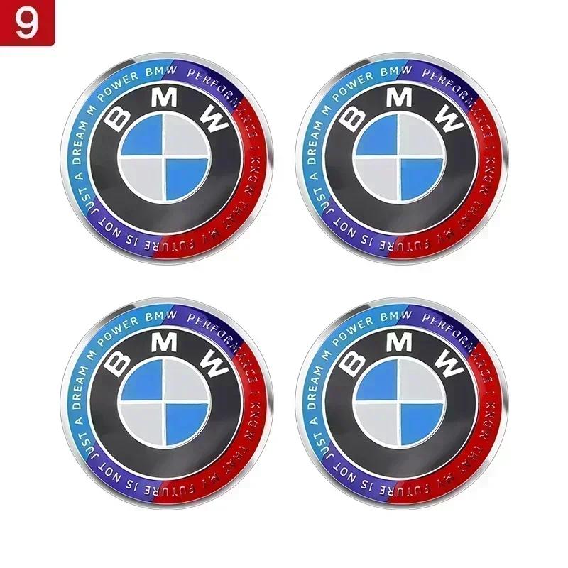 4PCS 56MM 60MM 65MM Car Wheel Hub Center Caps Sticker Rim Cover Badge Emblem for BMW E39 E87 E60 E46 E53 E90 F10 F20 F25 F30 X5