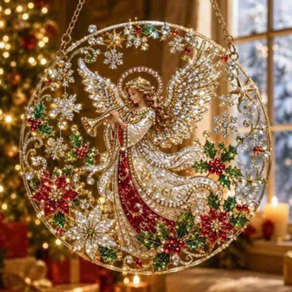 Pearl Beads Christmas Diamond Painting Set Diamond Painting Pendant  Christmas Decoration