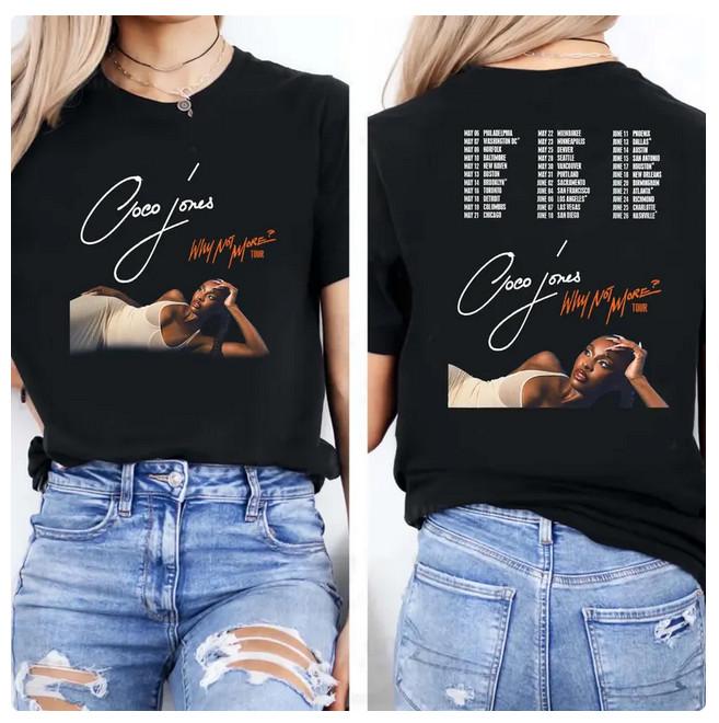 Футболка тура CoCo Jones тур CoCo Jones футболка CoCo Jones тур 2025. 3XL