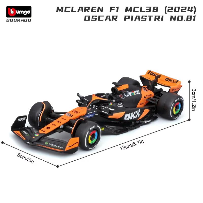 Burago 1:43 Alpine F1 Team A524 #10 Pierre Gasly #31 Esteban Ocon Legierungsauto Die-Cast Modell Spielzeug Sammlerstück Wettbewerb