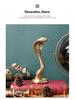 Golden Cobra Light Luxury Ornament for Living Room or Office Decor