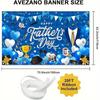 Happy Father's Day Tapestry, Blue Dad Themed Background Cloth, Party Decor